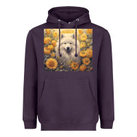 Plum samoyed Heavyweight Hoodie - Unal Design