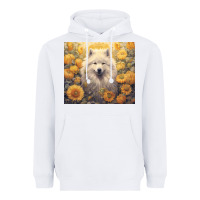 White samoyed Heavyweight Hoodie - Unal Design