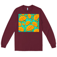 Burgundy mango Long Sleeve Tee - BarkalooDesign