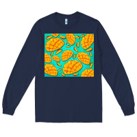Navy mango Long Sleeve Tee - BarkalooDesign