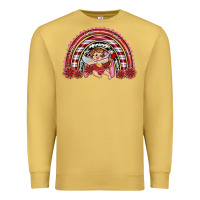 Antique Gold valentine's day cupid rainbow Premium Sweatshirt - RanaPortraitStore