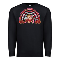 Black valentine's day cupid rainbow Premium Sweatshirt - RanaPortraitStore