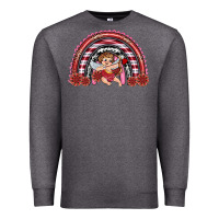 Charcoal Heather valentine's day cupid rainbow Premium Sweatshirt - RanaPortraitStore