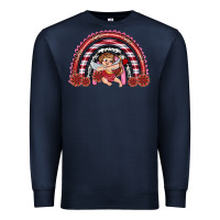 Navy valentine's day cupid rainbow Premium Sweatshirt - RanaPortraitStore