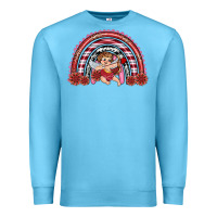 Ocean Blue valentine's day cupid rainbow Premium Sweatshirt - RanaPortraitStore
