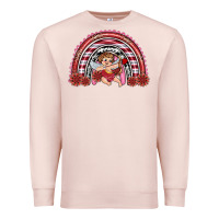 Pale Pink valentine's day cupid rainbow Premium Sweatshirt - RanaPortraitStore