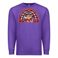 Purple valentine's day cupid rainbow Premium Sweatshirt - RanaPortraitStore