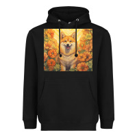 Black shiba inu Heavyweight Hoodie - Unal Design