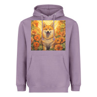 Lavender shiba inu Heavyweight Hoodie - Unal Design