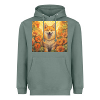 Sage shiba inu Heavyweight Hoodie - Unal Design