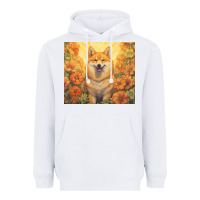 White shiba inu Heavyweight Hoodie - Unal Design