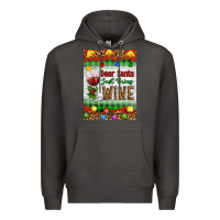 Smoke Christmas Dear Santa Just Bring Wine Premium Hoodie - Artiststas