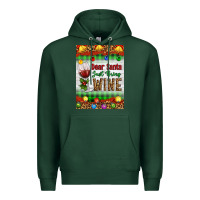 Sports Green Christmas Dear Santa Just Bring Wine Premium Hoodie - Artiststas