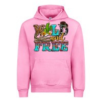 Fuchsia Pink wild and free with cactus Urban Hoodie - AdoDesignShop