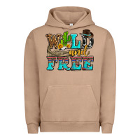 Pigment Burro wild and free with cactus Urban Hoodie - AdoDesignShop