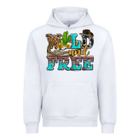 White wild and free with cactus Urban Hoodie - AdoDesignShop