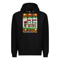 Black Christmas Dear Santa Just Bring Wine Premium Hoodie - Artiststas
