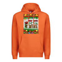 Carrot Christmas Dear Santa Just Bring Wine Premium Hoodie - Artiststas