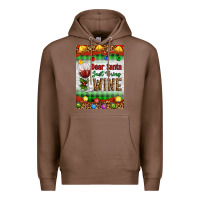 Chestnut Christmas Dear Santa Just Bring Wine Premium Hoodie - Artiststas