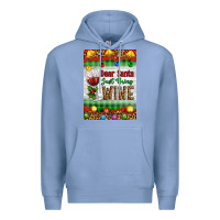 Colony Blue Christmas Dear Santa Just Bring Wine Premium Hoodie - Artiststas