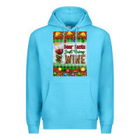 Ocean Blue Christmas Dear Santa Just Bring Wine Premium Hoodie - Artiststas