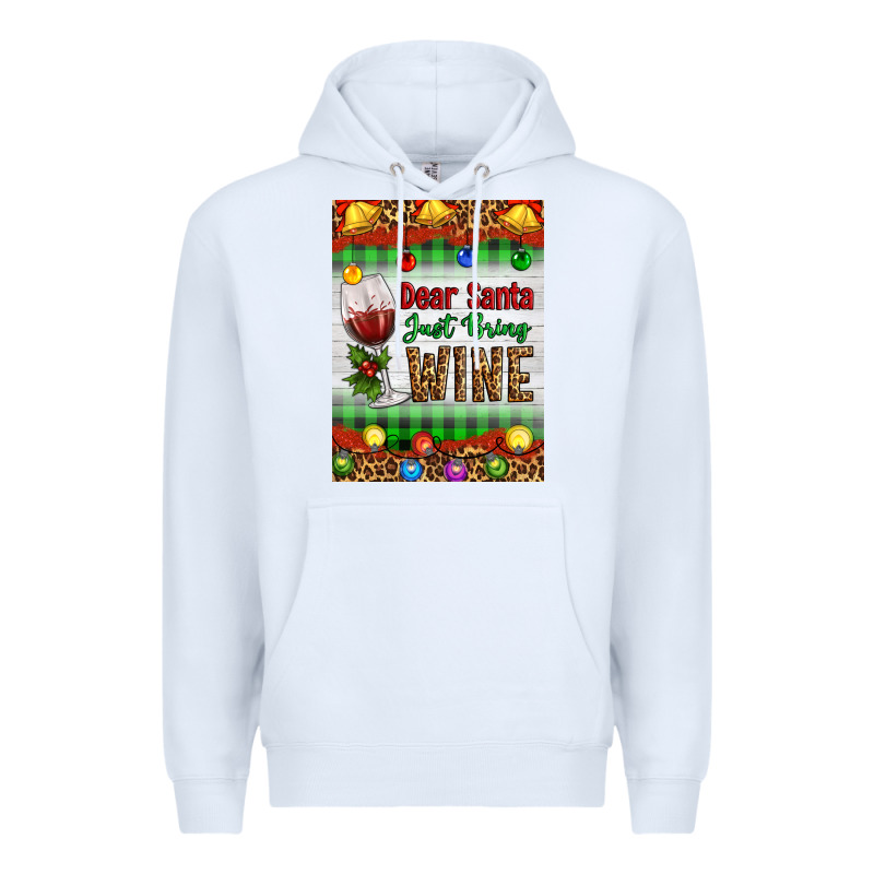 Christmas Dear Santa Just Bring Wine Premium Hoodie by Artiststas | Teevron