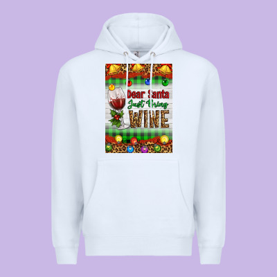 Christmas Dear Santa Just Bring Wine Premium Hoodie Designed By Artiststas