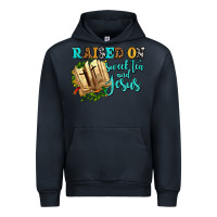 Navy raised on sweet tea and jesus Urban Hoodie - AdoDesignShop