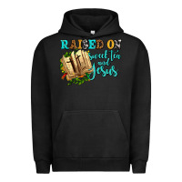 Pigment Black raised on sweet tea and jesus Urban Hoodie - AdoDesignShop