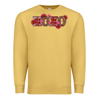 Antique Gold valentine's day xoxo sunflower heart Premium Sweatshirt - RanaPortraitStore