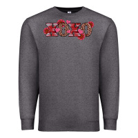 Charcoal Heather valentine's day xoxo sunflower heart Premium Sweatshirt - RanaPortraitStore