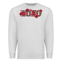 Dove Grey valentine's day xoxo sunflower heart Premium Sweatshirt - RanaPortraitStore