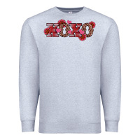 Heather Grey valentine's day xoxo sunflower heart Premium Sweatshirt - RanaPortraitStore