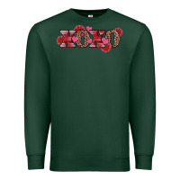 Sports Green valentine's day xoxo sunflower heart Premium Sweatshirt - RanaPortraitStore