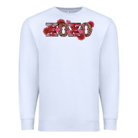 White valentine's day xoxo sunflower heart Premium Sweatshirt - RanaPortraitStore