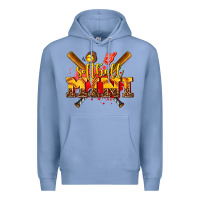 Colony Blue softball mini Premium Hoodie - AdoDesignShop