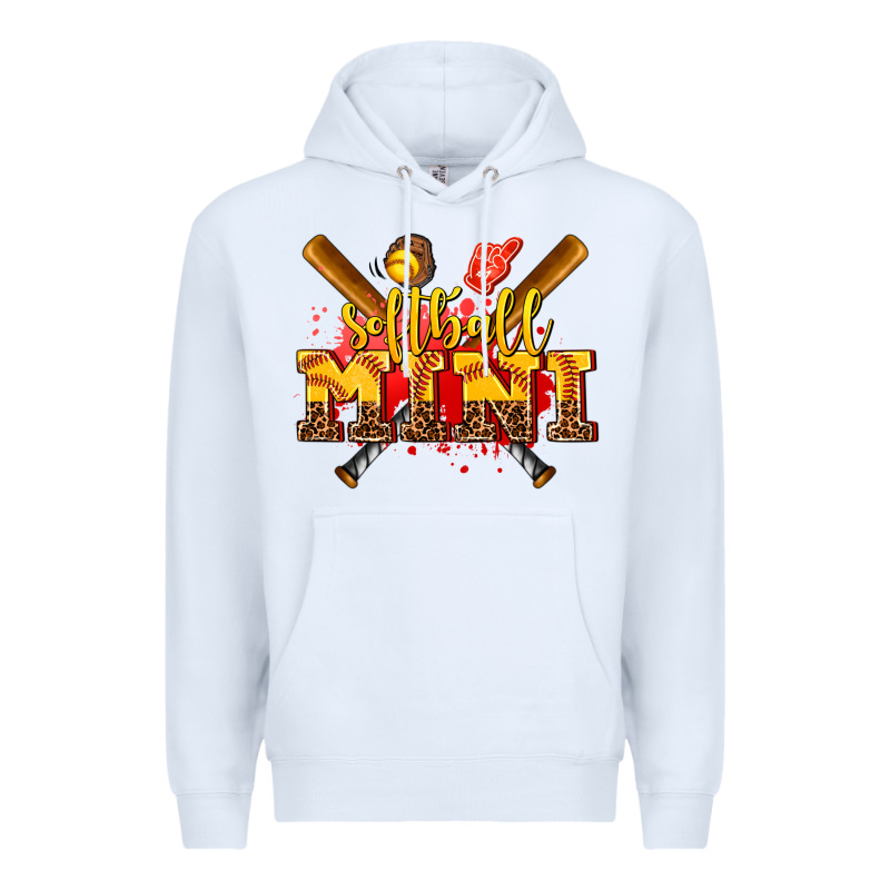 Softball Mini Premium Hoodie by AdoDesignShop | Teevron