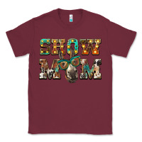 Burgundy show mom donkey Classic Tee - BarkalooDesign