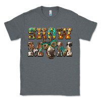 Charcoal Heather show mom donkey Classic Tee - BarkalooDesign
