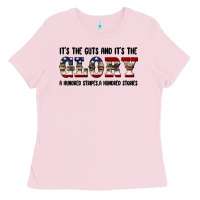 Bubblegum Pink veteran glory Ladies Tee - BarkalooDesign