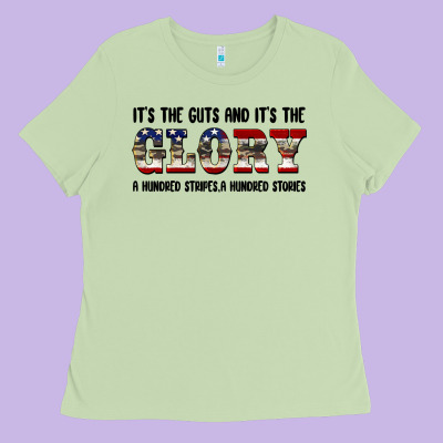 Veteran Glory Ladies Tee Designed By Barkaloodesign
