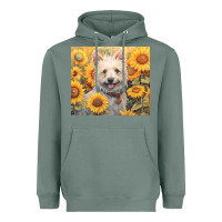 Sage westie Heavyweight Hoodie - Unal Design