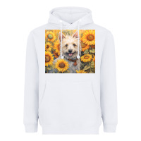 White westie Heavyweight Hoodie - Unal Design