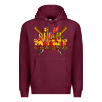 Burgundy softball mini Premium Hoodie - AdoDesignShop