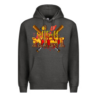 Charcoal Heather softball mini Premium Hoodie - AdoDesignShop