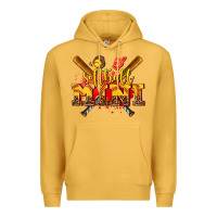 Mustard softball mini Premium Hoodie - AdoDesignShop