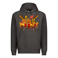 Smoke softball mini Premium Hoodie - AdoDesignShop