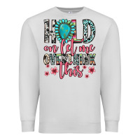 Dove Grey hold on let me overthink this Premium Sweatshirt - Zillion Design Studio