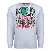 Heather Grey hold on let me overthink this Premium Sweatshirt - Zillion Design Studio
