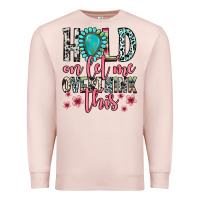 Pale Pink hold on let me overthink this Premium Sweatshirt - Zillion Design Studio